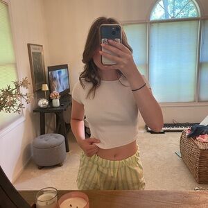White Crop Top